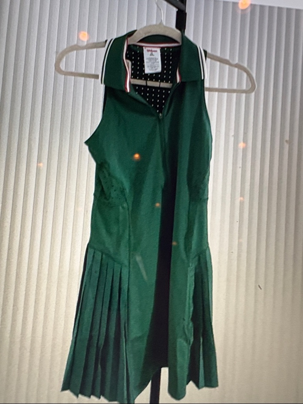 Wilson Green Athletic Top with Red Logo Tag